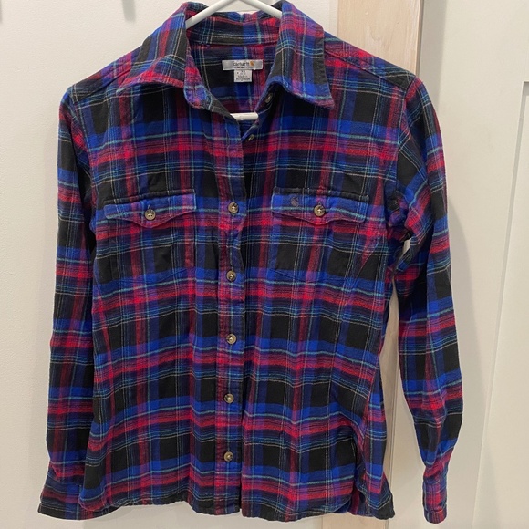 Carhartt Tops - Carhartt Flannel Shirt Sz. XS 0-2